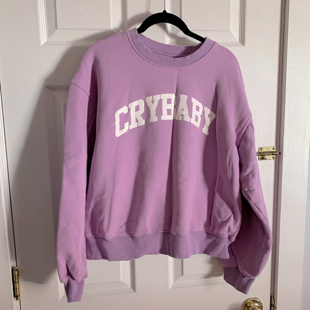 Crybaby Purple Crewneck Sweatshirt